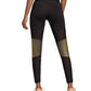 Adidas Women's Glam Colorblocked Leggings Black Size Small