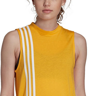 Adidas Women's Must Have 3-Stripes Tank Top Gold Size Extra Small