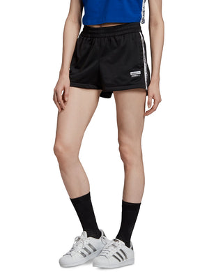 Adidas Women's Originals Logo Tape Shorts  Black Size Extra Large