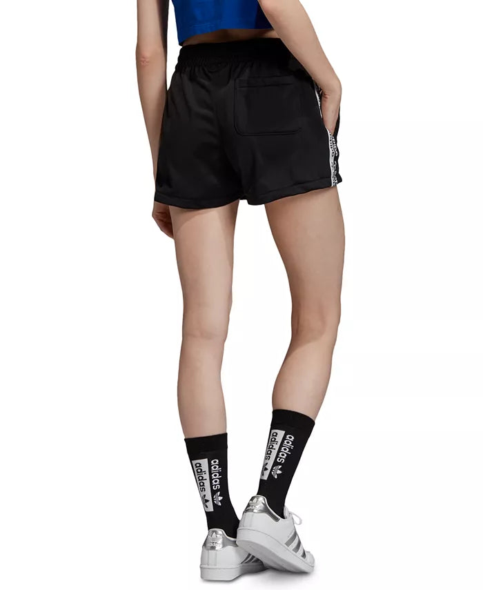 Adidas Women's Originals Logo Tape Shorts  Black Size Extra Large