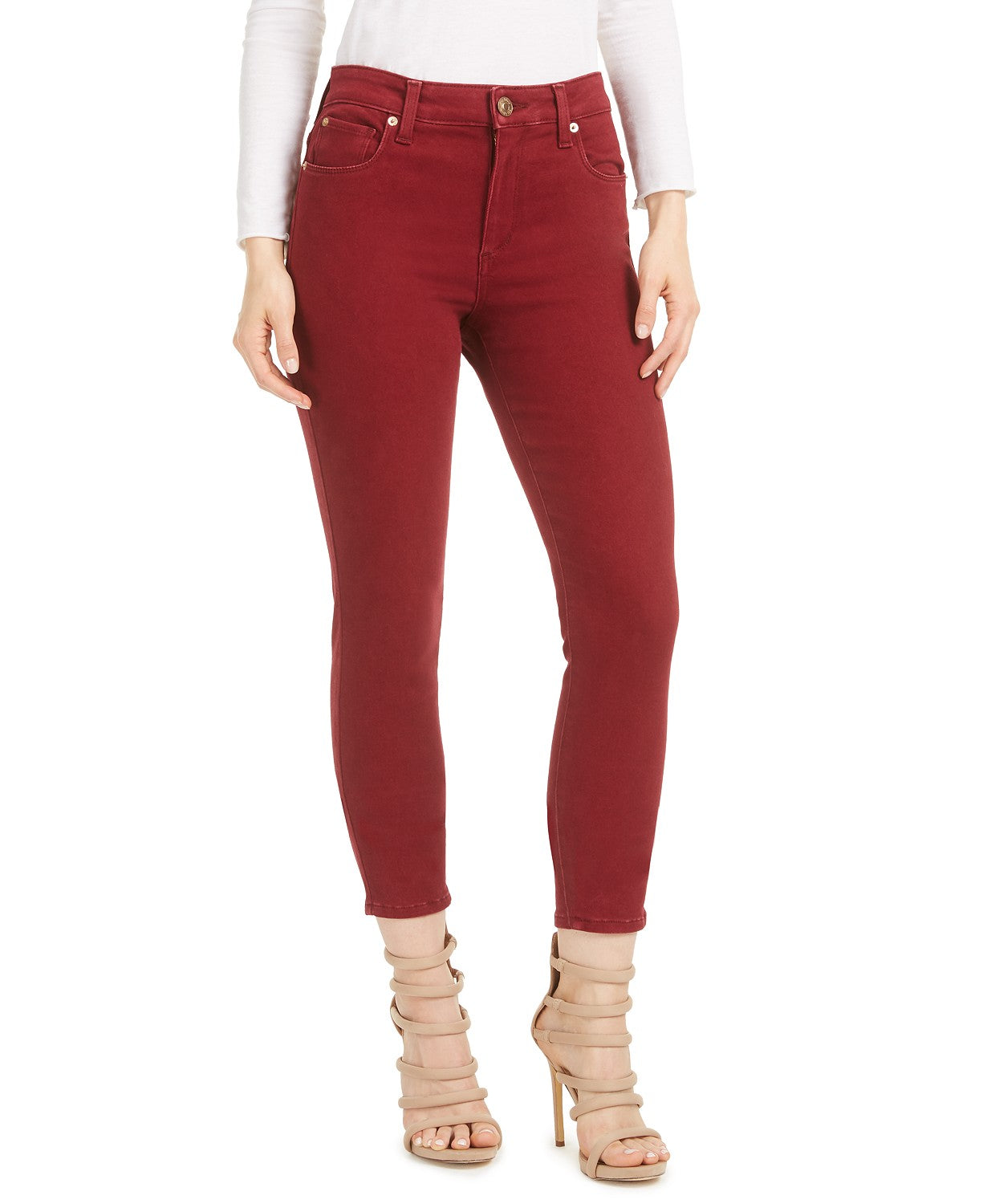 STS Blue Women's Ellie High-Rise Skinny Jeans Dark Red Size 30