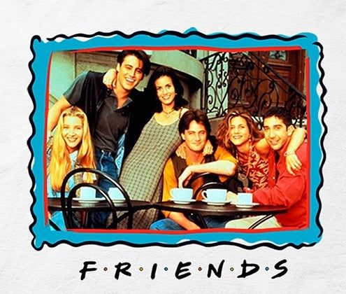 Friends Frame Men's Graphic T-Shirt White Size XX Large