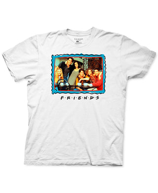 Friends Frame Men's Graphic T-Shirt White Size Medium