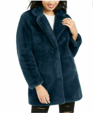 Apparis Eloise Women's  Faux-Fur Coat Blue Size Medium