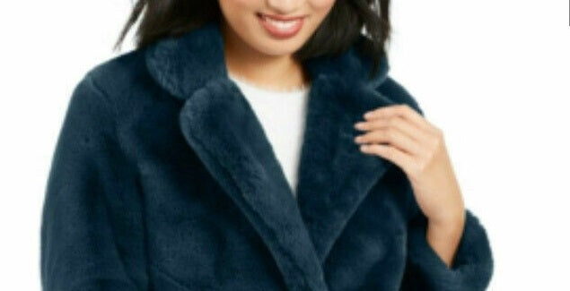 Apparis Eloise Women's  Faux-Fur Coat Blue Size Medium