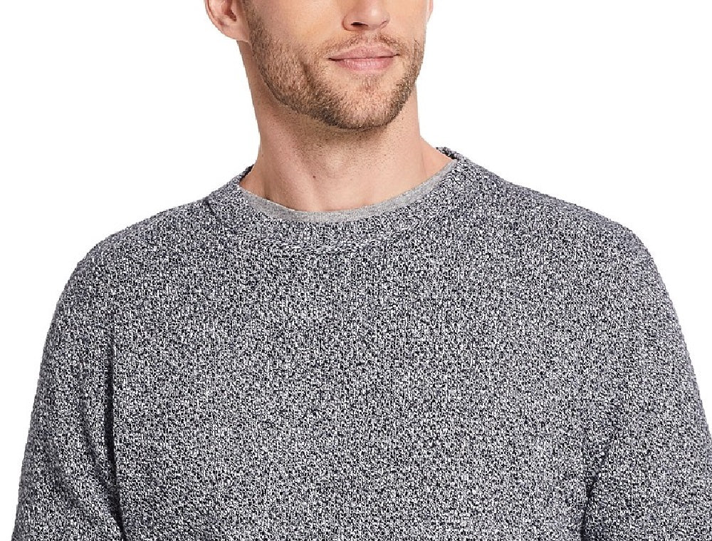 Weatherproof Men's Solid Mesh Stitch Sweater Gray Size Extra Large