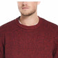 Weatherproof Men's Solid Mesh Stitch Sweater Red Size Extra Large