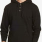 Weatherproof Vintage Men's Textured Henley Hoodie Black Size Small