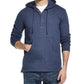 Weatherproof Vintage Men's Textured Henley Hoodie Navy Size Medium