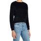 Weatherproof Vintage Women's Pullover Eyelash Sweater Black Size Large