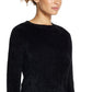 Weatherproof Vintage Women's Pullover Eyelash Sweater Black Size Large