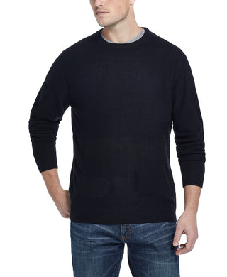 Weatherproof Vintage Men's Soft Touch Striped Sweater Black Size XX-Large