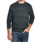 Weatherproof Men's Soft Touch Stripe Crew Neck Sweater Green Size 3 Extrta Large