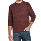 Weatherproof Men's Soft Touch Stripe Crew Neck Sweater Wine Size 3 Extrta Large