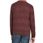 Weatherproof Men's Soft Touch Stripe Crew Neck Sweater Wine Size 3 Extrta Large