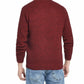 Weatherproof Vintage Men's Solid Mesh Stitch Sweater Pink Size Medium Regular