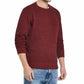 Weatherproof Vintage Men's Solid Mesh Stitch Sweater Pink Size Medium Regular