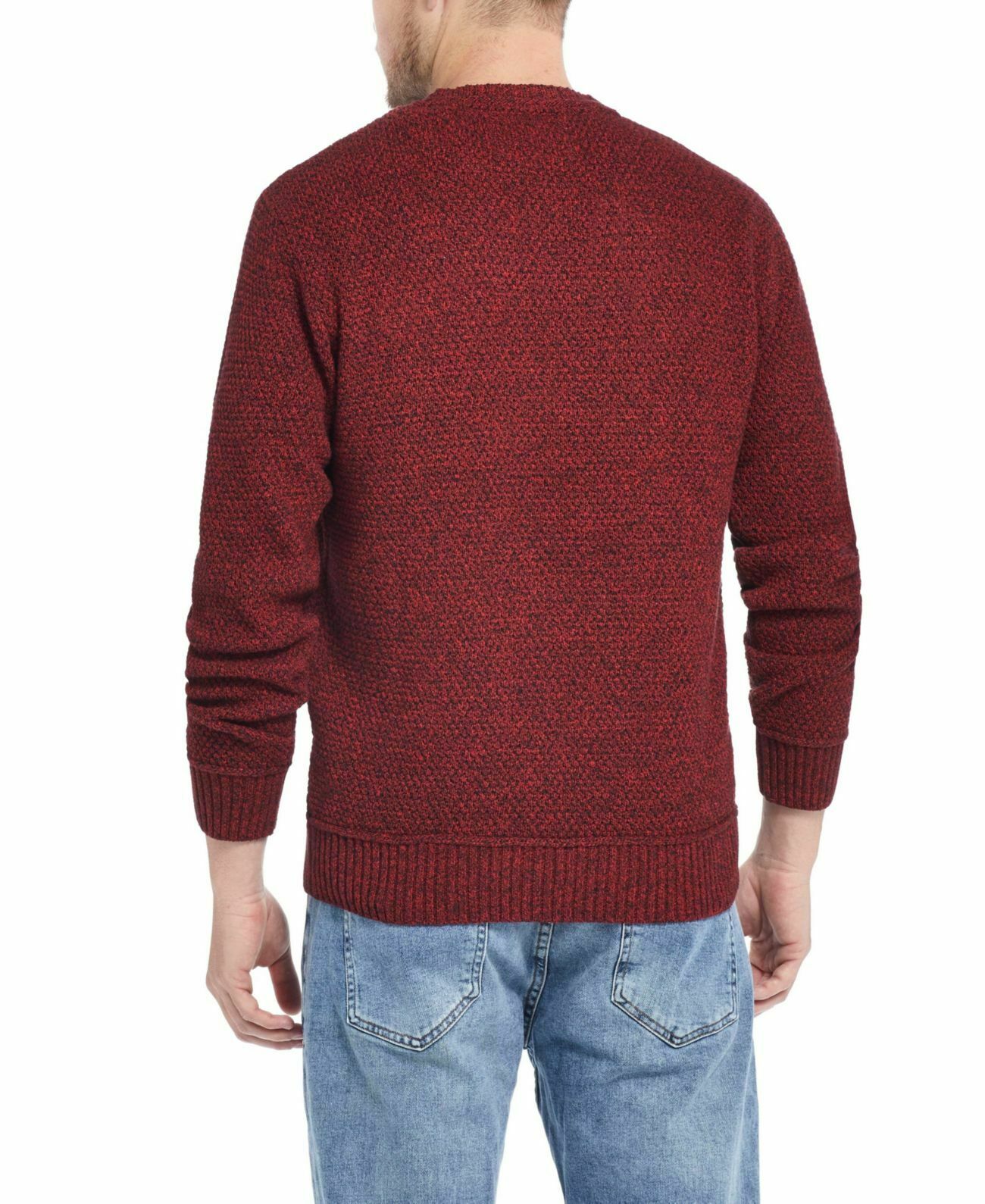 Weatherproof Vintage Men's Solid Mesh Stitch Sweater Pink Size XXX-Large