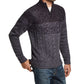 Weatherproof Vintage Men's Ombre Quarter-Zip Sweater Navy Size Medium