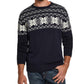 Weatherproof Vintage Men's Snowflake Pattern Sweater Navy Size XXX Large
