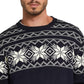 Weatherproof Vintage Men's Snowflake Pattern Sweater Navy Size XXX Large