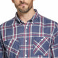 Weatherproof Vintage Men's Button Front Flannel Plaid Navy Size Medium