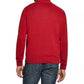 Weatherproof Vintage Men's Quarter-Zip Buffalo Plaid Sweater Red Size Large