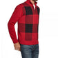 Weatherproof Vintage Men's Quarter-Zip Buffalo Plaid Sweater Red Size Large