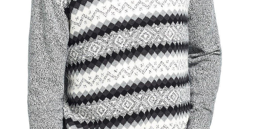 Weatherproof Vintage Men's Fair Isle Ski Sweater Black Size X-Large