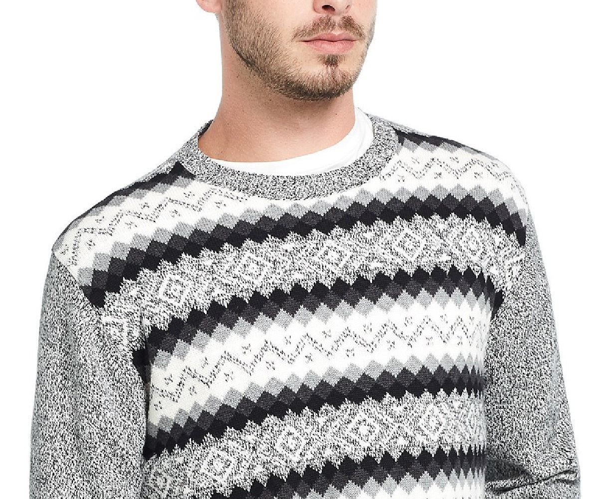 Weatherproof Vintage Men's Fair Isle Ski Sweater Gray Size 2 Extra Large