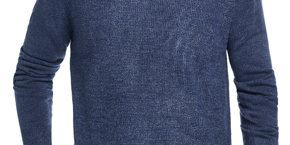 Weatherproof Vintage Men's Waffle Knit Sweater Medium Blue Size Small