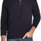 Weatherproof Vintage Men's Soft Touch Quarter-Zip Sweater Navy Size Large