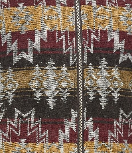 Weatherproof Vintage Men's Aztec Vest Brown Size Large