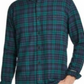 Weatherproof Vintage Men's Brushed Antique Flannel Plaid Shirt Black Size Medium
