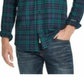 Weatherproof Vintage Men's Brushed Antique Flannel Plaid Shirt Black Size Medium