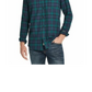 Weatherproof Vintage Men's Brushed Antique Flannel Plaid Shirt Black Size Small