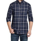 Weatherproof Vintage Men's Brushed Flannel Shirt Navy Size Small