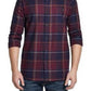 Weatherproof Vintage Men's Brushed Flannel Shirt Red Size Small