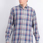 Weatherproof Men's Button-Down Plaid Shirt Dove Blue Size 3 Extra Large