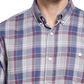 Weatherproof Vintage Men's Button-Down Plaid Shirt Gray Size Medium