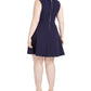 Speechless Women's Trendy Plus Lace Trim A Line Dress Blue Size 16