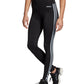Adidas Women's Design 2 Move 3-Stripe High-Rise Leggings Black Size Large