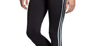 Adidas Women's Design 2 Move 3-Stripe High-Rise Leggings Black Size Large