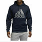 Adidas Men's Team Issue Fleece Logo Hoodie Dark Blue Size Small