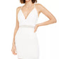 Emerald Sundae Juniors' Crystal Racerback Bodycon Dress White Size XX-Large