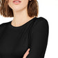 Rebellious One Juniors'  Side-Ruched Top Black Size Extra Large