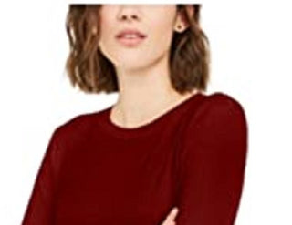 Rebellious One Juniors'  Side-Ruched Top Red Size Large