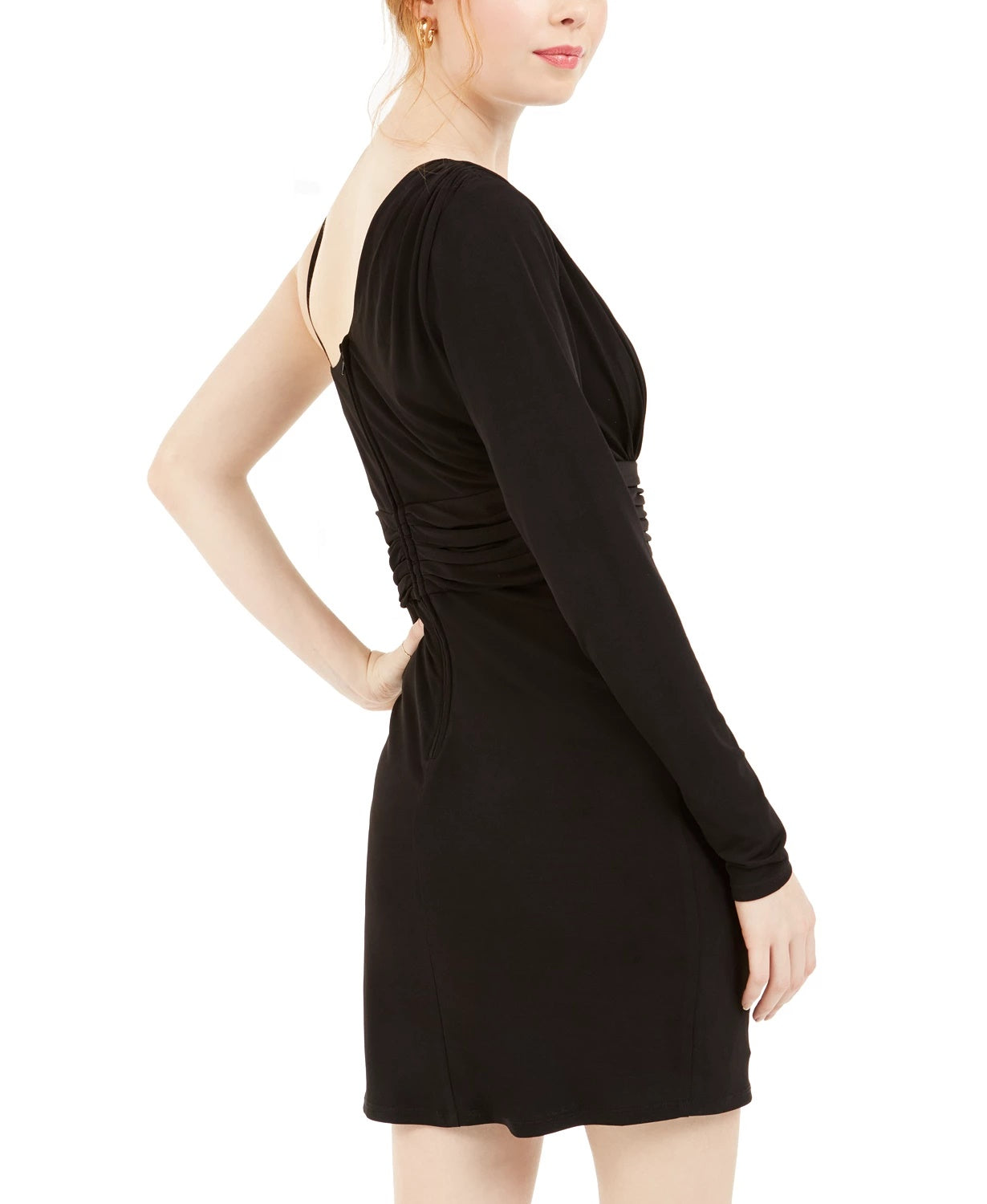 Teeze Me Junior's One Shoulder Bodycon Dress Black Size 3