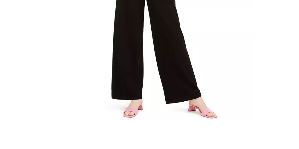 Teeze Me Juniors' Lace-Back Jumpsuit Black Size 9