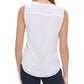 Tommy Hilfiger Women's Ruffle-Front Top White Size Medium
